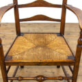 M-2831 Antique Ladder Back Armchair with Rush Seat Penderyn Antiques (5)