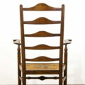 M-2831 Antique Ladder Back Armchair with Rush Seat Penderyn Antiques (7)