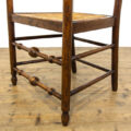 M-2831 Antique Ladder Back Armchair with Rush Seat Penderyn Antiques (8)