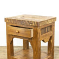 M-3396 Rustic Wooden Kitchen Island with Two Drawers Penderyn Antiques (7)