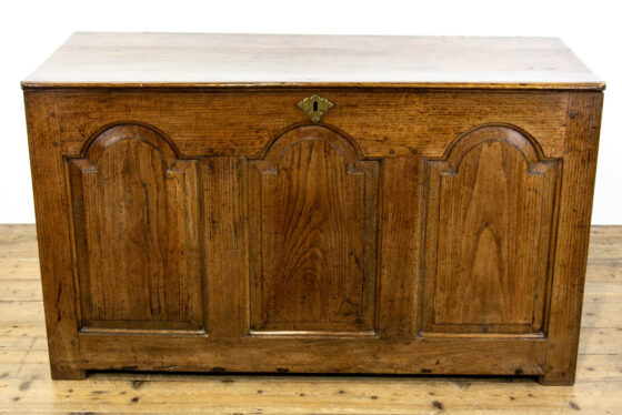 M-3469 18th Century Welsh Oak Panelled Coffer Penderyn Antiques (2)