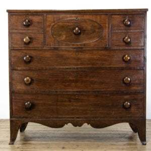 M-3490 19th Century Mahogany Chest of Drawers Penderyn Antiques (4)