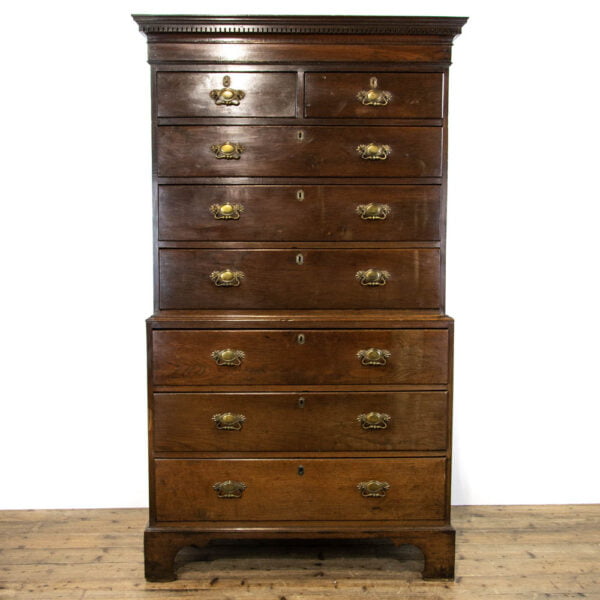 M-3385 Antique Welsh Oak Chest on Chest Penderyn Antiques (1)