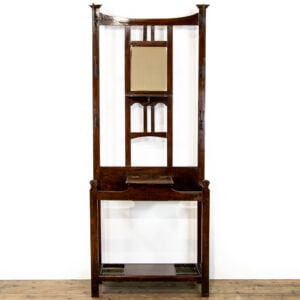 Early 20th Century Oak Hall Stand with Mirror