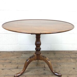 Antique Mahogany Pedestal Side Table