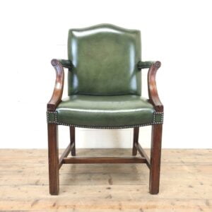 Antique Leather Library Chair