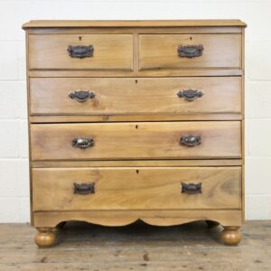 Stripped Pine Art Nouveau Chest of Drawers
