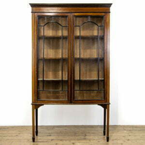 Edwardian Mahogany Inlaid Glass Display Cabinet