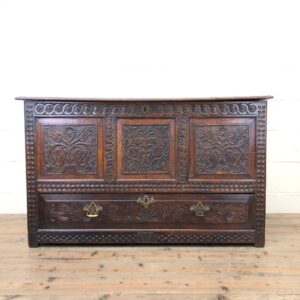 18th Century Carved Oak Coffer