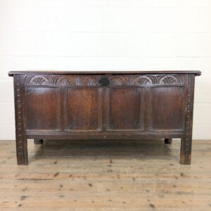 18th Century Carved Oak Coffer