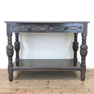 Victorian Carved Oak Dumbwaiter
