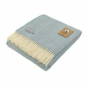 Duck Egg Blue Welsh Blanket
