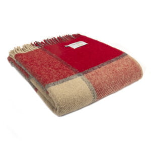 Red Check Welsh Blanket