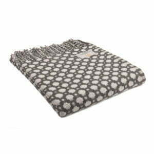 Grey and Glacier Welsh Blanket