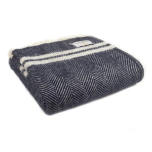 Navy Welsh Blanket