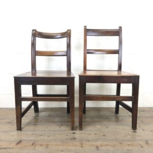 Two Welsh Oak Farmhouse Dining Chairs