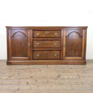 Georgian Panelled Oak Dresser Base