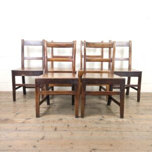 Set of Six Antique Welsh Harlequin Chairs