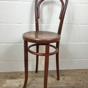 Antique Red Bentwood Chair