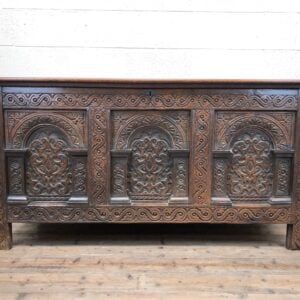 17th Century Carved Oak Chest