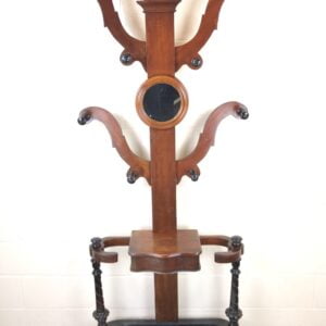 Unusual Victorian Mahogany Hall Stand