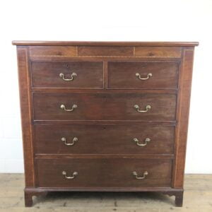 Large 19th Century Inlaid Mahogany Chest of Drawers