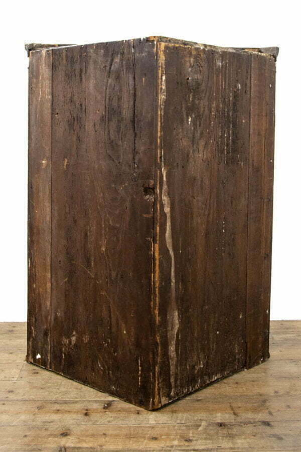 M-1696 Antique 19th Century Mahogany Hanging Corner Cupboard Penderyn Antiques (5)