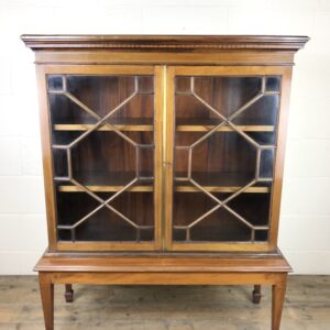Mahogany Glazed Bookcase or Display Cabinet