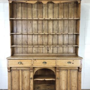 Large Victorian Country Pine Dresser