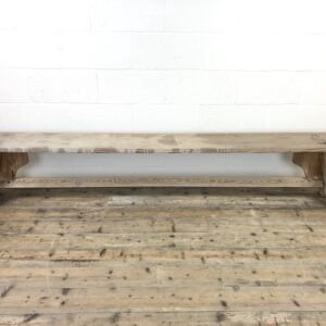 Long Rustic Antique Pine Bench