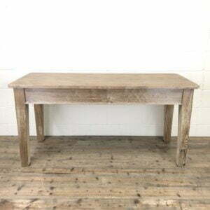 Antique Pitch Pine Table with Drawers