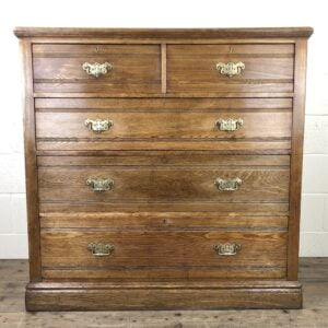 Large Antique Ash Chest of Drawers