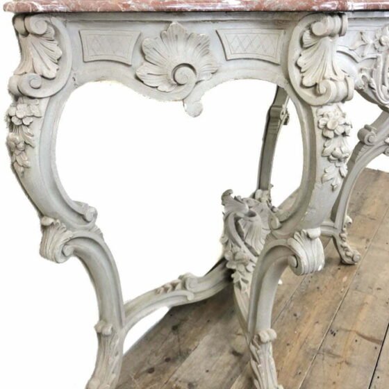 M-2018 French Marble Top Console Table Penderyn Antiques (6)