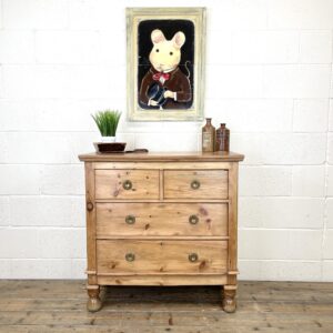 Small Victorian Pine Chest of Drawers