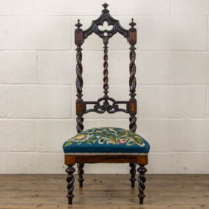 Victorian Rosewood Side Chair with Tapestry Seat