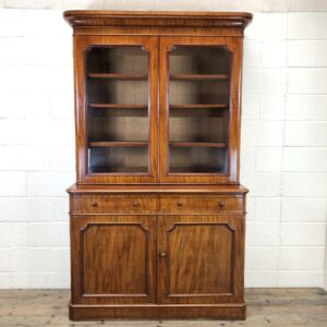 Victorian Glazed Mahogany Bookcase