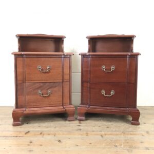Pair of 20th Century Mahogany Bedside Cabinets