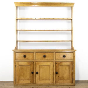 Antique Victorian Pine Dresser and Rack