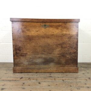Large Antique Oak Storage Trunk