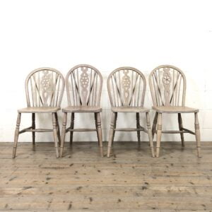 Four Ash and Elm Wheelback Chairs