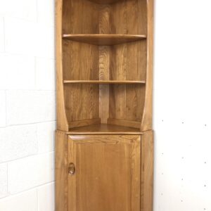 Mid Century Vintage Elm Ercol Corner Cupboard
