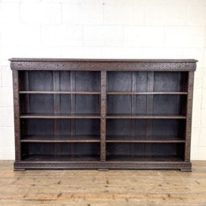 Large Antique Carved Oak Bookcase