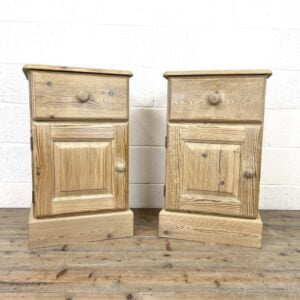 Pair of Vintage Pine Bedside Cabinets