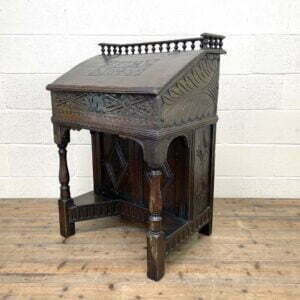 Antique Carved Oak Desk