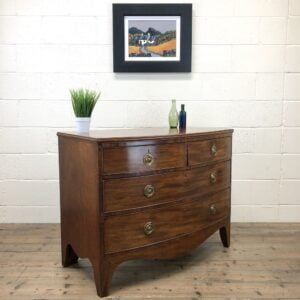Georgian Mahogany Bow Front Chest of Drawers