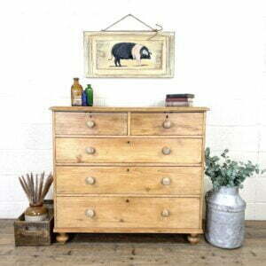 Victorian Antique Pine Chest of Drawers
