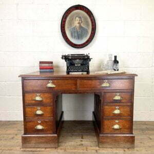 Antique Mahogany Pedestal Desk