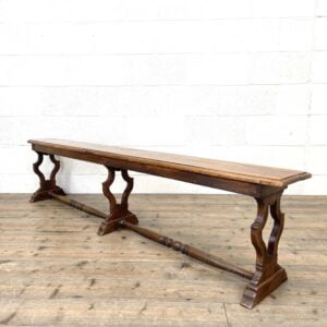 Long Antique Oak Bench