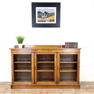 19th Century Glazed Walnut Bookcase