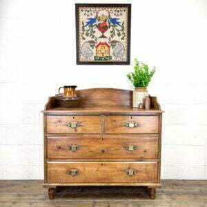Victorian Pine Chest of Drawers with Gallery Back